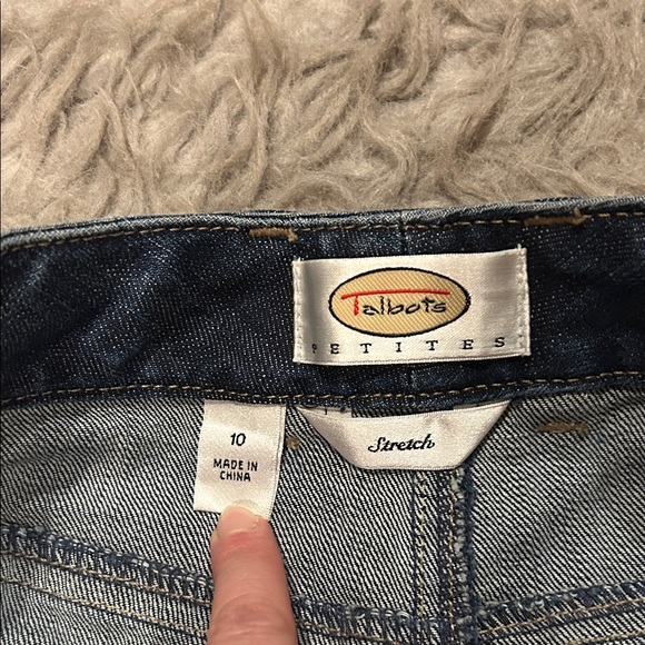Talbots Petites Classic Blue Women’s Straight Leg Jeans Size 10 - Picture 3 of 6